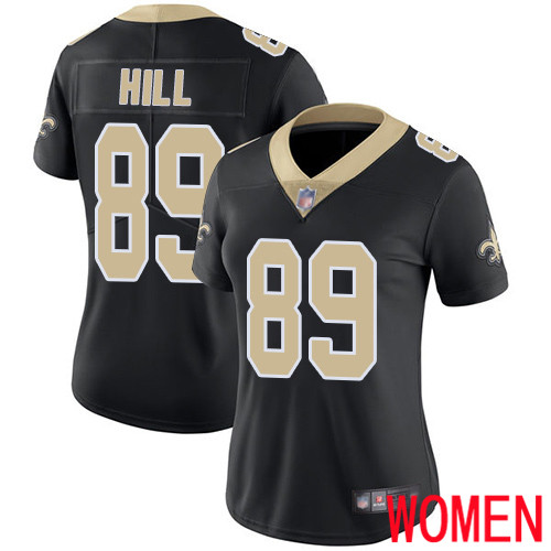 New Orleans Saints Limited Black Women Josh Hill Home Jersey NFL Football 89 Vapor Untouchable Jersey